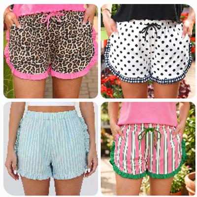Ruffle Trim Shorts