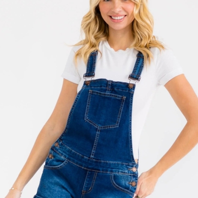 Denim Shorts Overalls