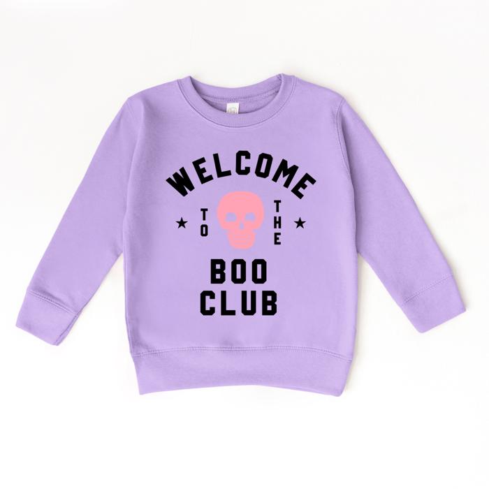 Boo Club Girls Halloween Sweatshirt