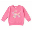 Balloon Dog Girls Sweatshirt | Colorful Toddler Girl Sweatshirt