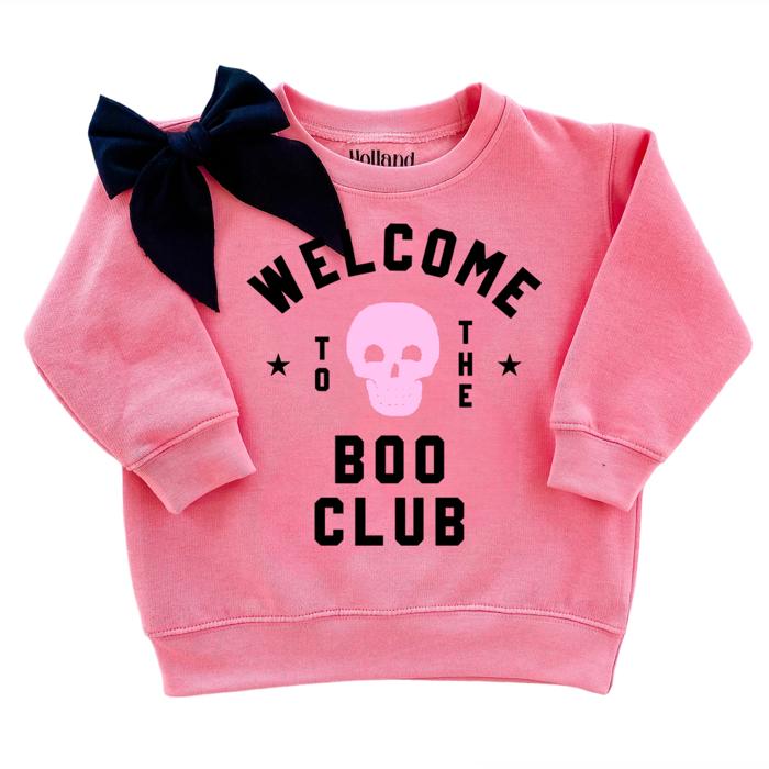 Boo Club Girls Halloween Sweatshirt
