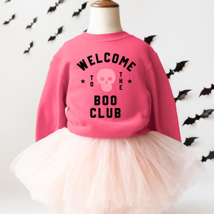 Boo Club Girls Halloween Sweatshirt
