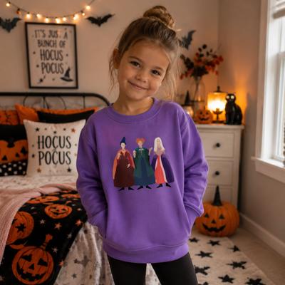 Sanserson Sisters Girls Halloween Sweatshirt | Hocus Pocus Kids Sweatshirt