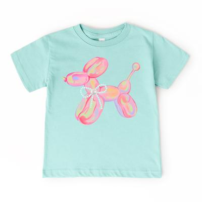 Top Trend! Balloon Dog Girls Tee | Cute Boutique Kids Shirt | Bright Summer Outfit
