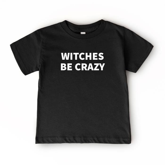 Witches Be Crazy Boys Halloween Sweatshirt | Funny Kids  Halloween Shirt