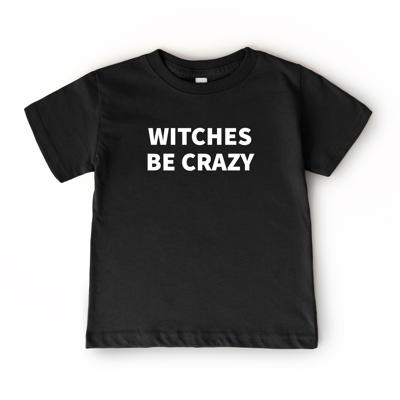 Witches Be Crazy Boys Halloween Sweatshirt | Funny Kids  Halloween Shirt