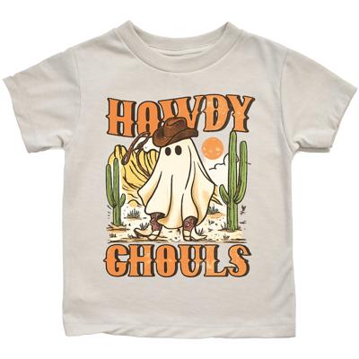 Kids Halloween Shirt, Vintage Fall Boys Shirt, Western Spooky Season Tee,