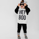  Kids Halloween Sweatshirt | Hey Boo Boys Halloween Outfit