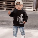  Cool Skeleton Boys Halloween Graphic Sweatshirt