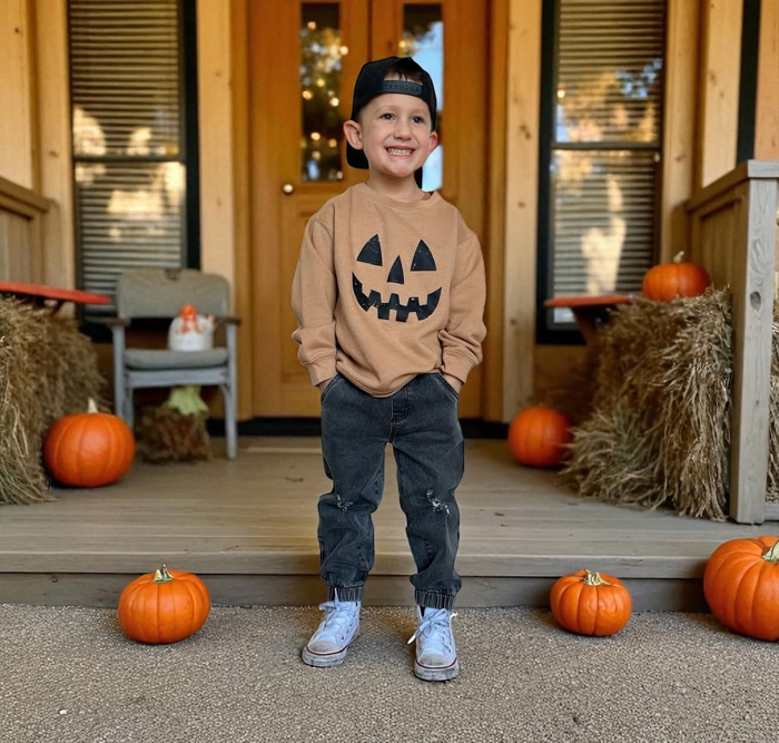 Kids Halloween and Fall Sweatshirt 
