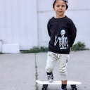  Cool Skeleton Boys Halloween Graphic Sweatshirt
