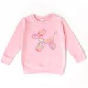  Balloon Dog Girls Sweatshirt | Colorful Toddler Girl Sweatshirt
