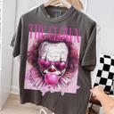  Pennywise Halloween Shirt | Mom and Daughter Matching Halloween Tee | Pink Horror Graphic Tee | Spooky Season Shirt
