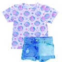  Mermaid Shells | Baby and Toddler Girls Summer Beach Shirt
