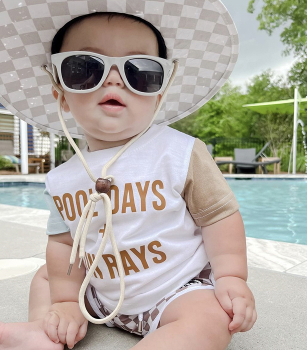 Toddler Graphic Tee | Pool Days + Sun Rays Kids Summer Shirt