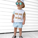  Toddler Graphic Tee | Pool Days + Sun Rays Kids Summer Shirt