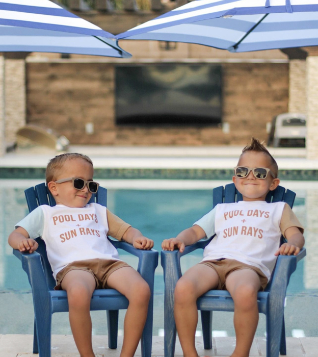 Toddler Graphic Tee | Pool Days + Sun Rays Kids Summer Shirt