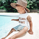  Toddler Graphic Tee | Pool Days + Sun Rays Kids Summer Shirt