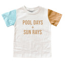  Toddler Graphic Tee | Pool Days + Sun Rays Kids Summer Shirt