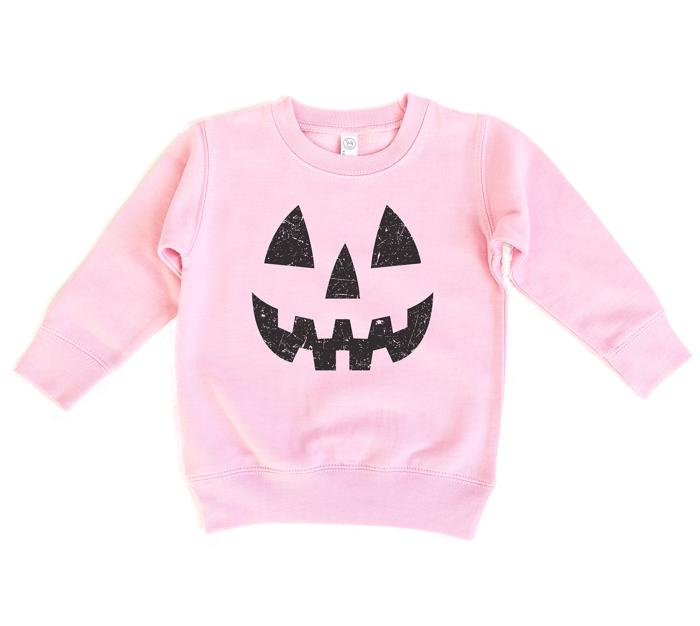 Pumpkin Sweatshirt | Toddler Kids Halloween and Fall Sweatshirt