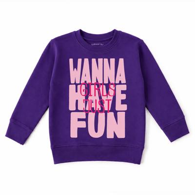 Girls Just Wanna Have Fun Sweatshirt | Trendy Girls Graphic Sweatshirt
