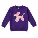  Balloon Dog Girls Sweatshirt | Colorful Toddler Girl Sweatshirt