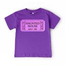  Vintage Haunted House Ticket Tee | Kids Halloween Shirt