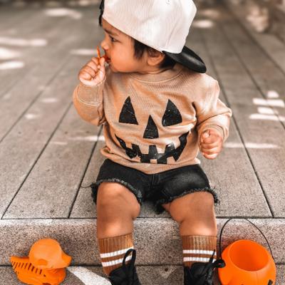 Pumpkin Sweatshirt | Toddler Kids Halloween and Fall Sweatshirt