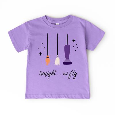 Hocus Pocus Girls Halloween Shirt | Tonight We Fly Kids Tee | Kids Halloween Shirt