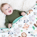 Safari Premium Baby & Toddler Minky Blanket 30x40  - The Classics