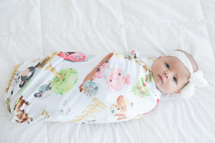 Buttery Soft & Stretchy Swaddle Blanket – Large 47x47 Baby Essential
