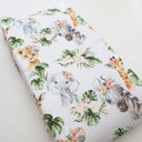 Africa Animals Premium Changing Pad Cover – Gentle, Snug Fit for Baby