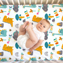 Dinoland Premium Buttery Soft Crib Sheet – Gentle, Stretchy & Secure Fit