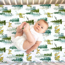 In The Woods Premium Buttery Soft Crib Sheet – Gentle, Stretchy & Secure Fit