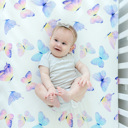 Butterfly Premium Buttery Soft Crib Sheet – Gentle, Stretchy & Secure Fit