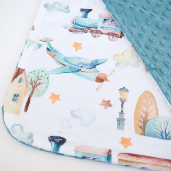 Premium Mini Minky Blanket – 18x18 Baby & Toddler Snuggle Essential