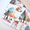 Enchanted Forest Premium Mini Minky Blanket – 18x18 Baby & Toddler Snuggle Essential