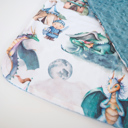 Dragons & Knights Premium Mini Minky Blanket – 18x18 Baby & Toddler Snuggle Essential