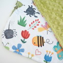 Bug Premium Mini Minky Blanket – 18x18 Baby & Toddler Snuggle Essential