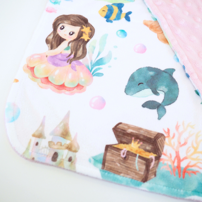 Premium Mini Minky Blanket – 18x18 Baby & Toddler Snuggle Essential