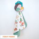Forest Friends Premium Mini Minky Blanket – 18x18 Baby & Toddler Snuggle Essential