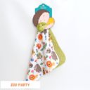 Zoo Party Premium Mini Minky Blanket – 18x18 Baby & Toddler Snuggle Essential