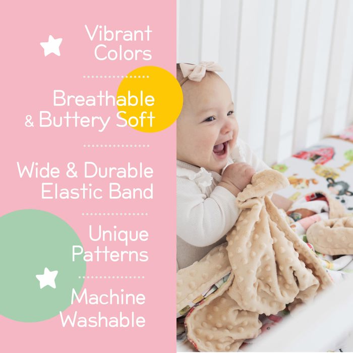 Premium Buttery Soft Crib Sheet – Gentle, Stretchy & Secure Fit