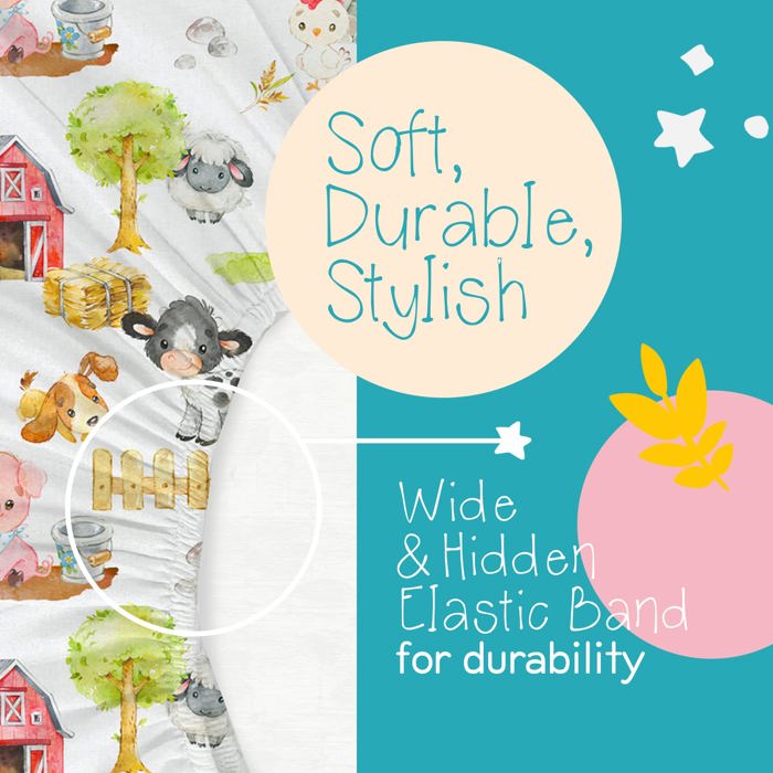 Premium Buttery Soft Crib Sheet – Gentle, Stretchy & Secure Fit