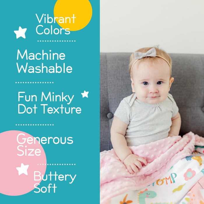 Premium Baby & Toddler Minky Blanket 30x40 - Last Chance!
