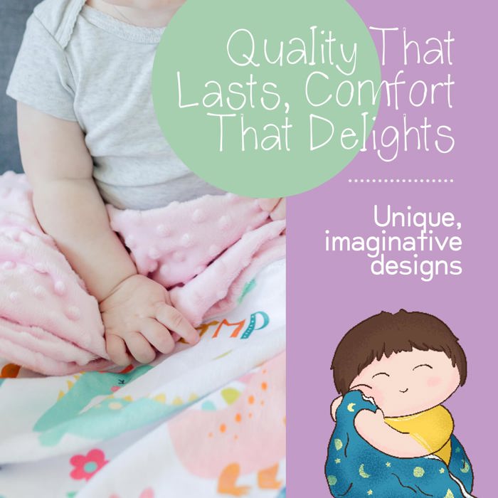 Premium Baby & Toddler Minky Blanket 30x40 - Last Chance!