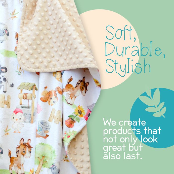 Premium Baby & Toddler Minky Blanket 30x40  - The Classics