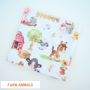 Farm Animals Buttery Soft & Stretchy Swaddle Blanket – Large 47x47 Baby Essential