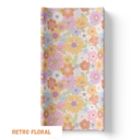 Retro Floral Premium Changing Pad Cover – Gentle, Snug Fit for Baby