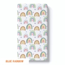 Blue Rainbow Premium Buttery Soft Crib Sheet – Gentle, Stretchy & Secure Fit
